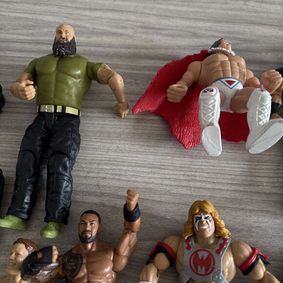 WWE Wrestling Action Figure Lot Roman Reigns John Cena Brock Lesnar Mattel Basic - Picture 5 of 11